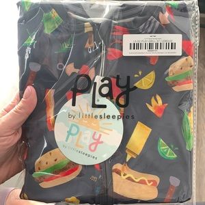 Little Sleepies Grill & Chill shorty romper 12-18 months - New in Bag